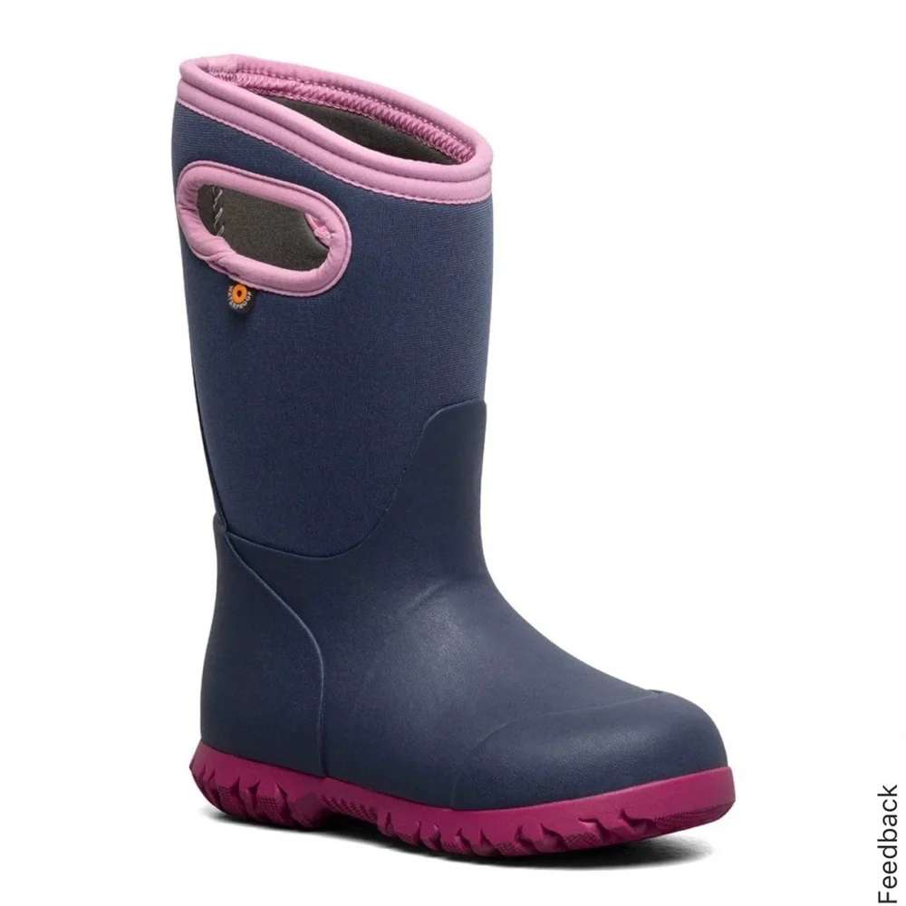 🥾🆕Bogs York Solid Waterproof Insulated Midcalf Rubber Boot Grape/Raisin, Size 5🥾